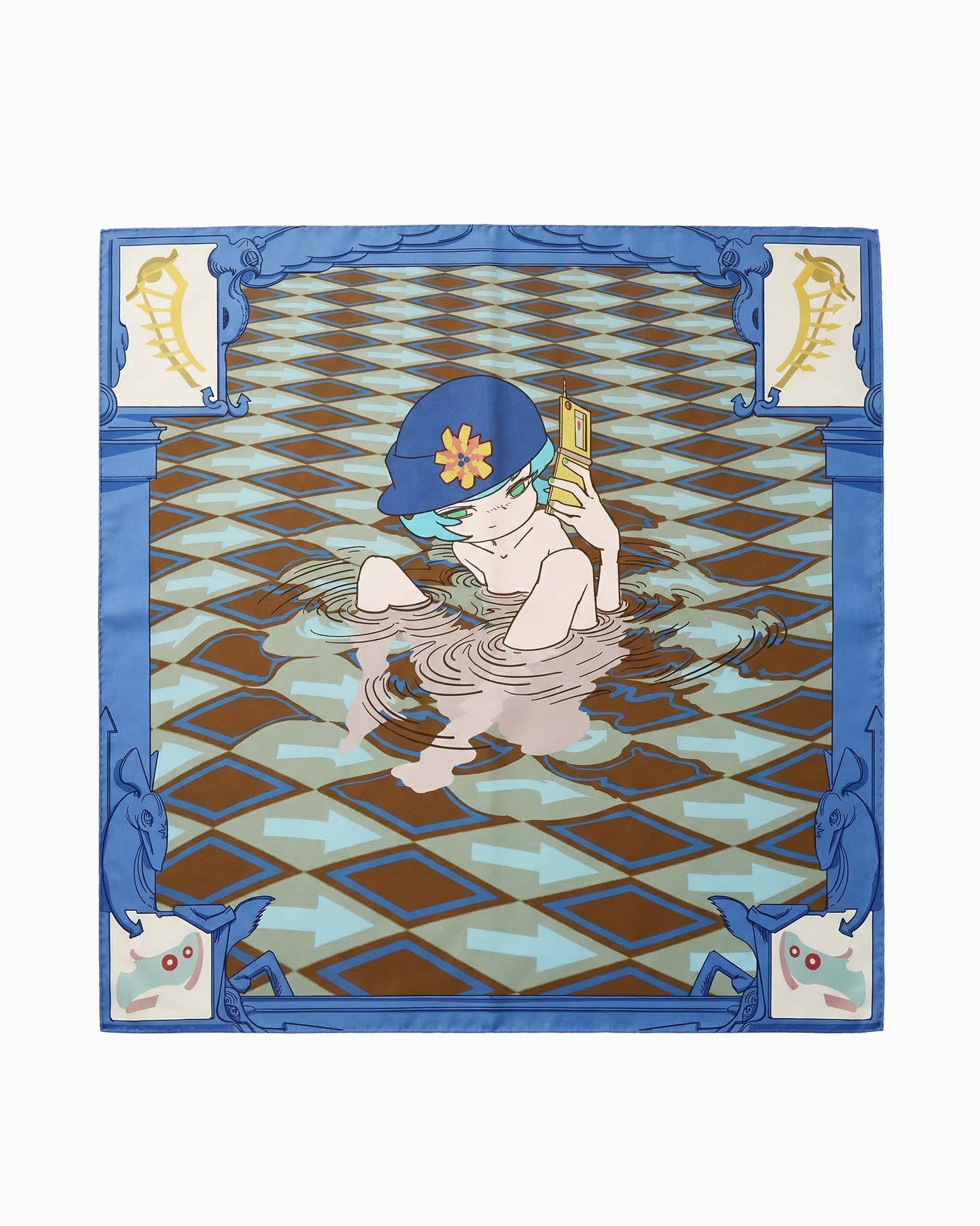 chöke x FHSS silk scarf 001