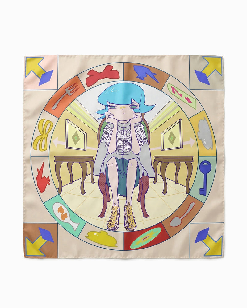 chöke x FHSS silk scarf 002
