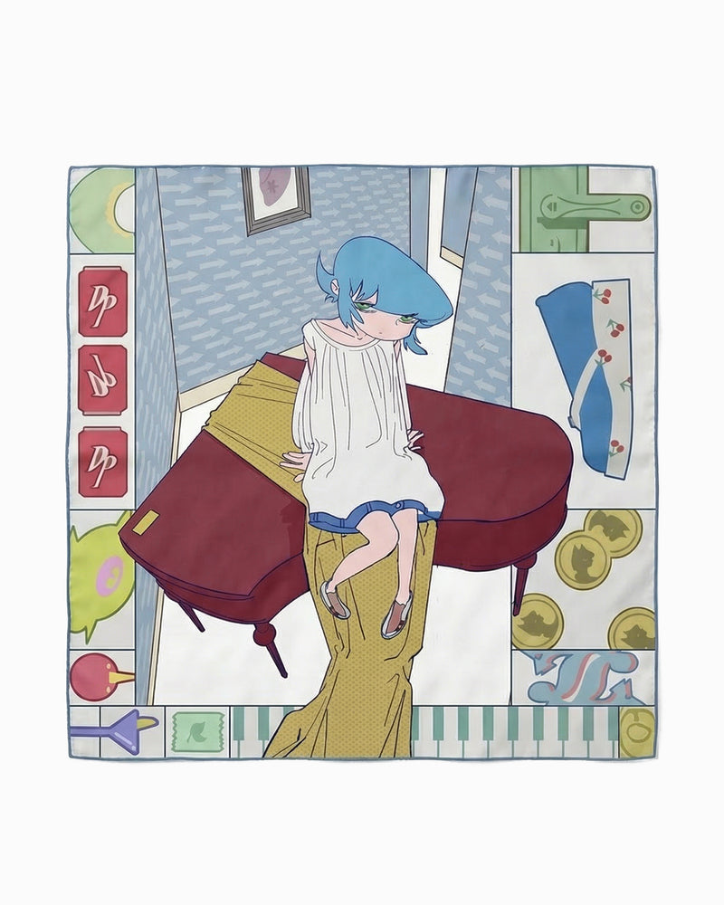 chöke x FHSS silk scarf 004