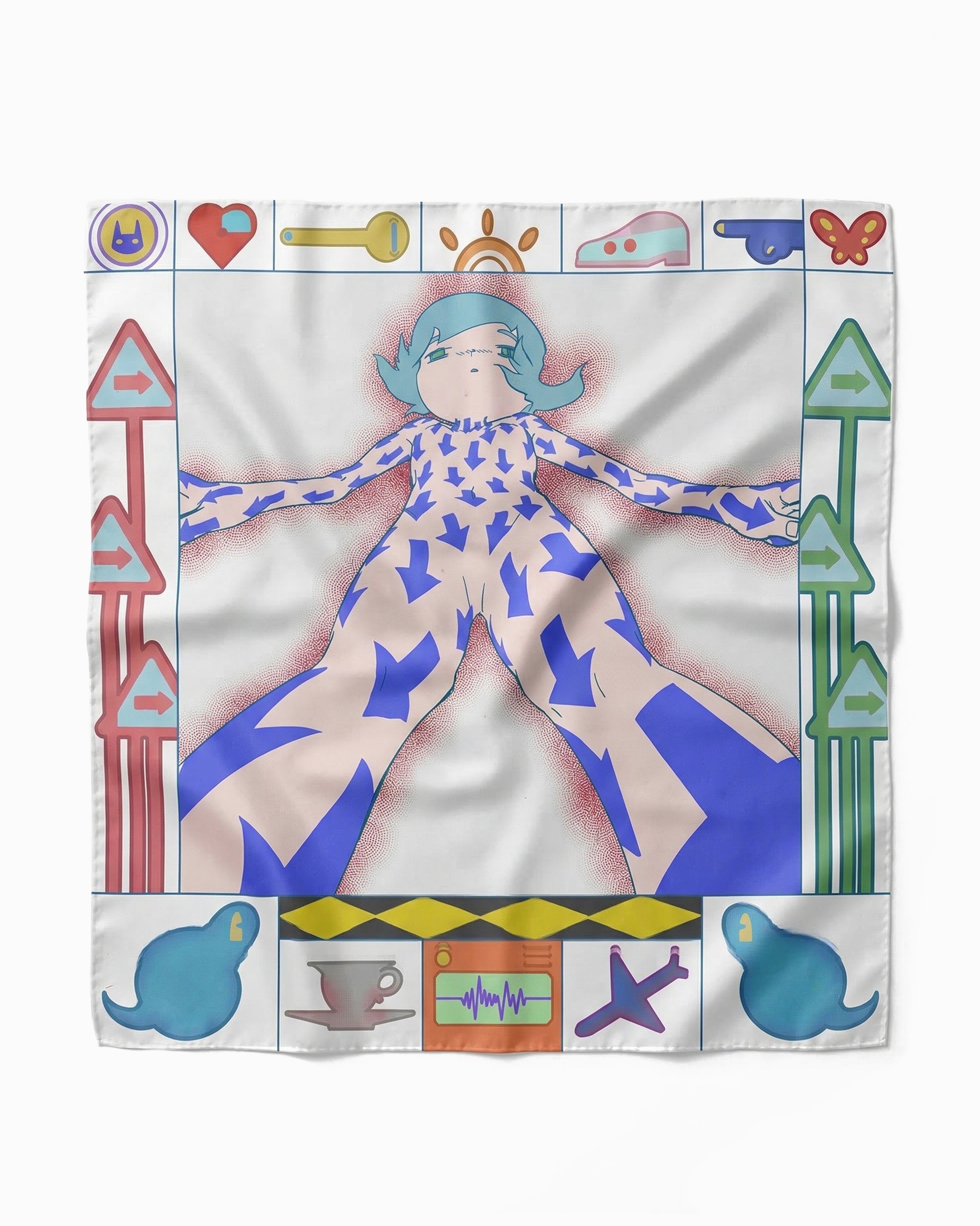 chöke x FHSS silk scarf 005