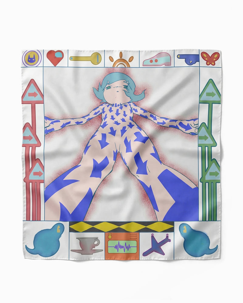 chöke x FHSS silk scarf 005