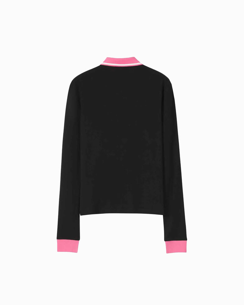 chöke arrow polo in black alt