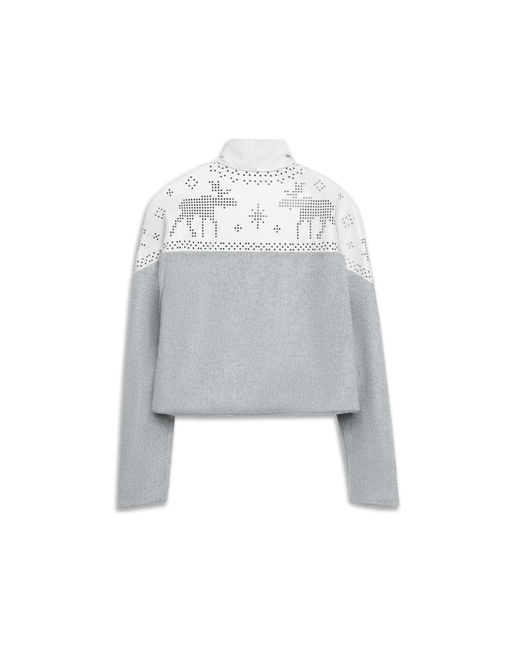 chöke Nordic Leather Jacket in Grey