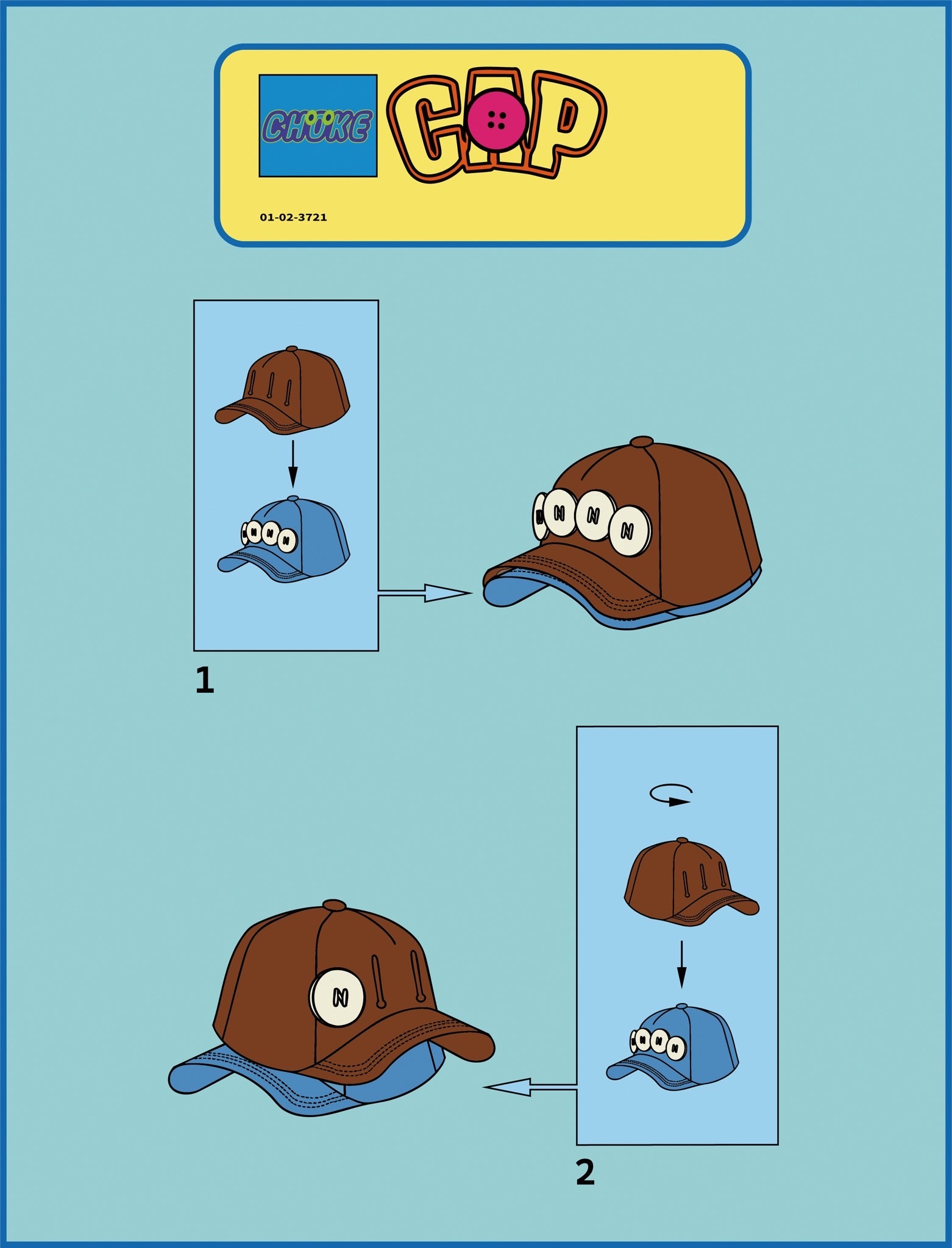 chöke small button 2 hat bundle