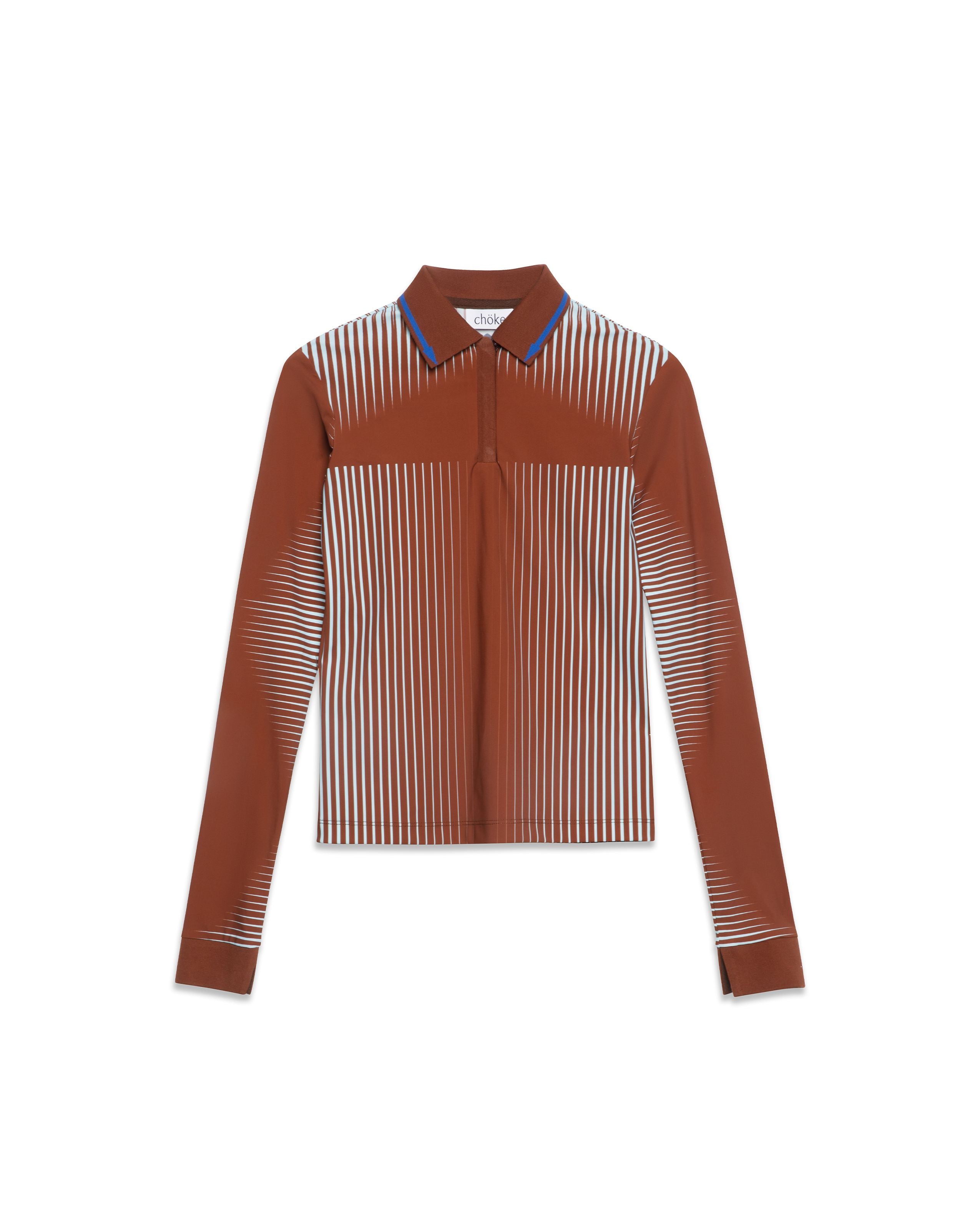 chöke arrow polo in brown