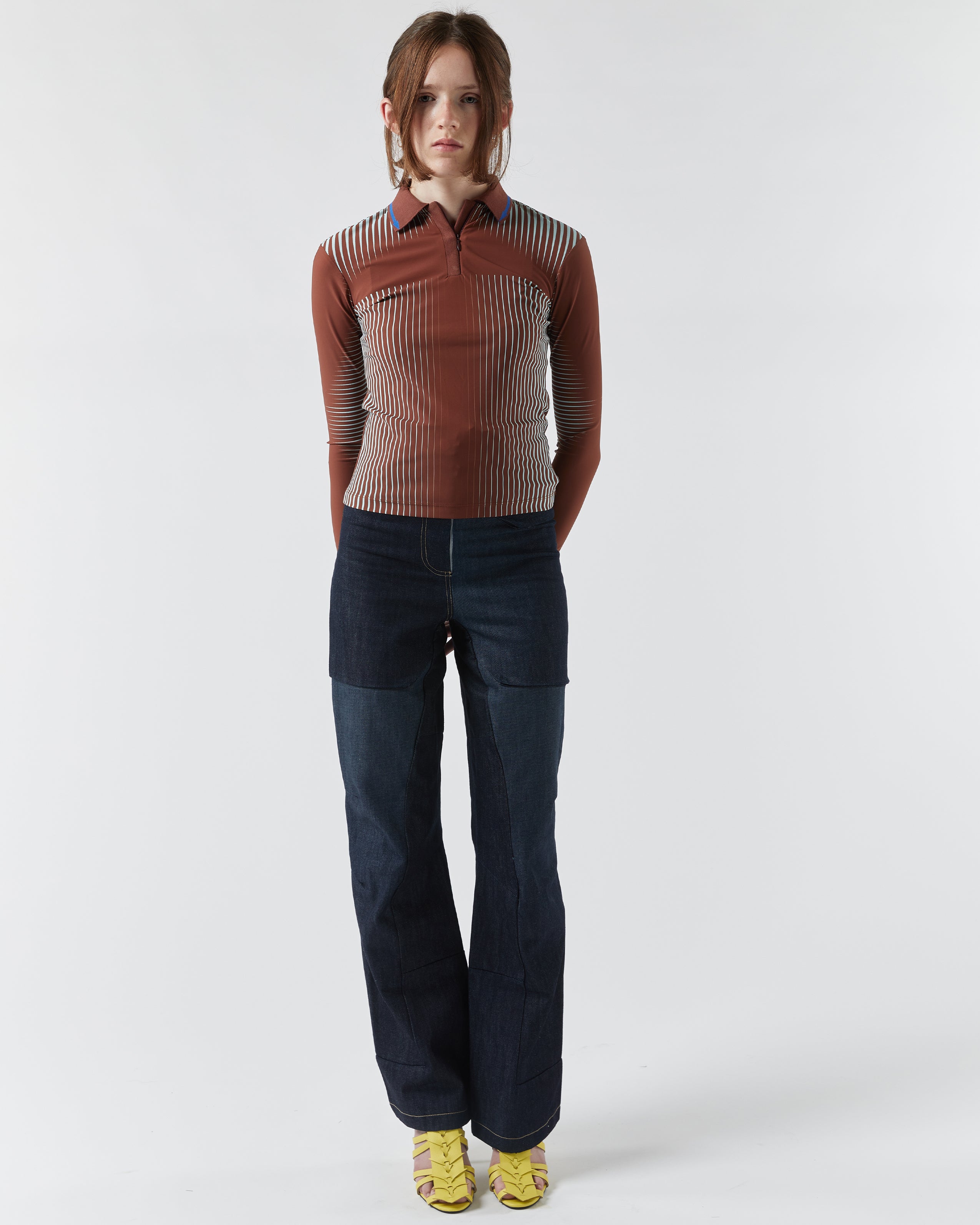 chöke arrow polo in brown