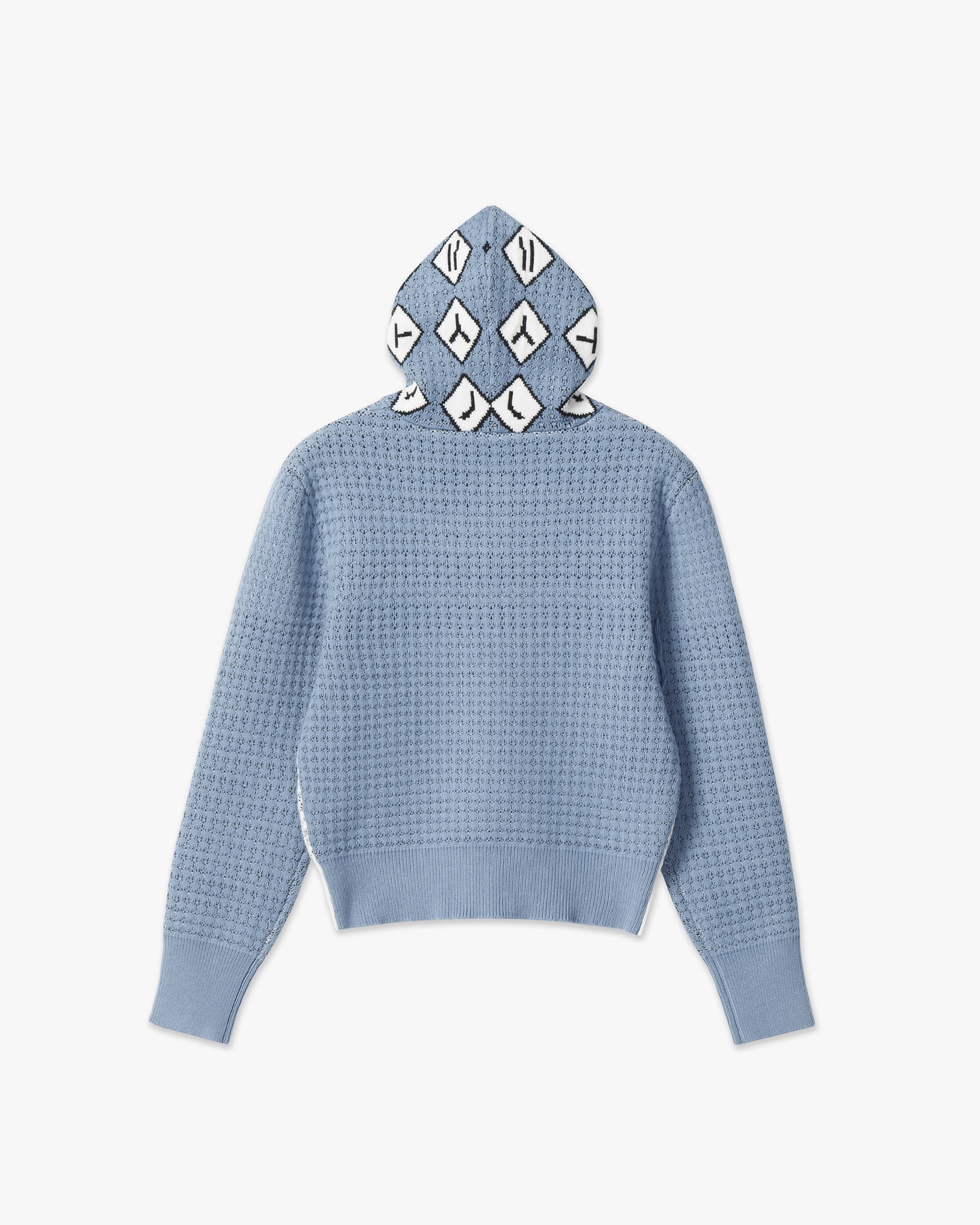 chöke traffic sign argyle hoodie