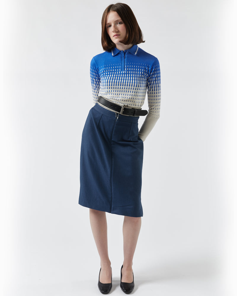 chöke back to front skirt with detachble belt alt