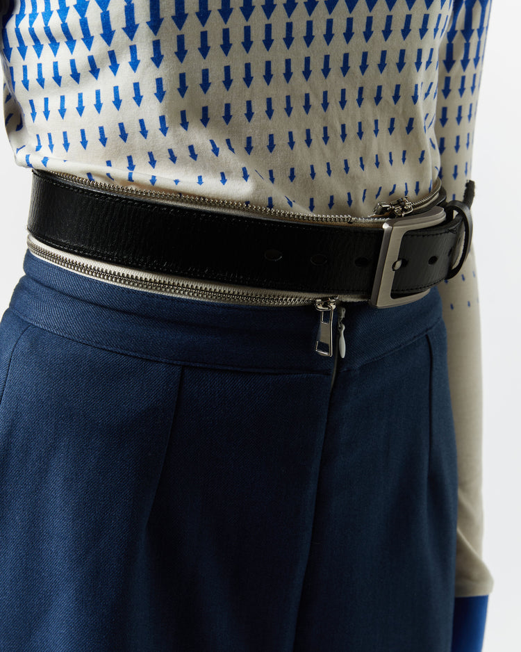 chöke back to front skirt with detachble belt