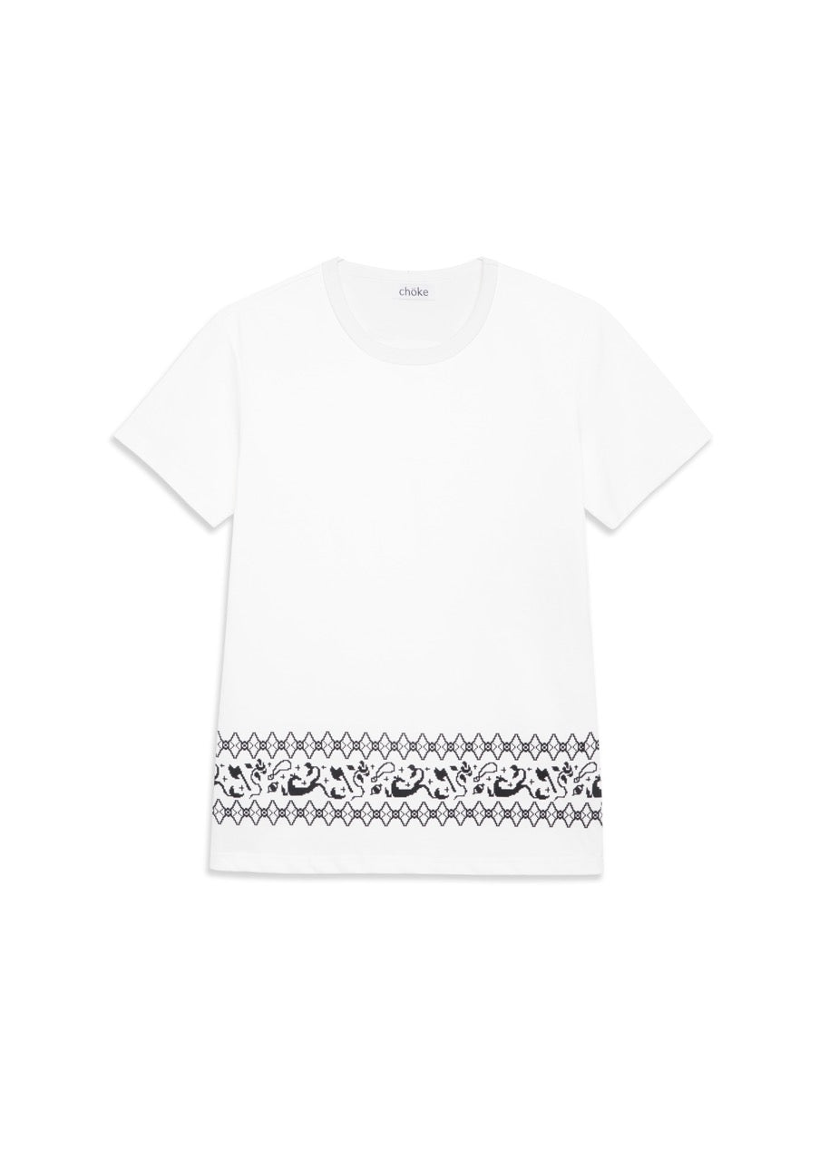 chöke Fair Isle Print T-shirt