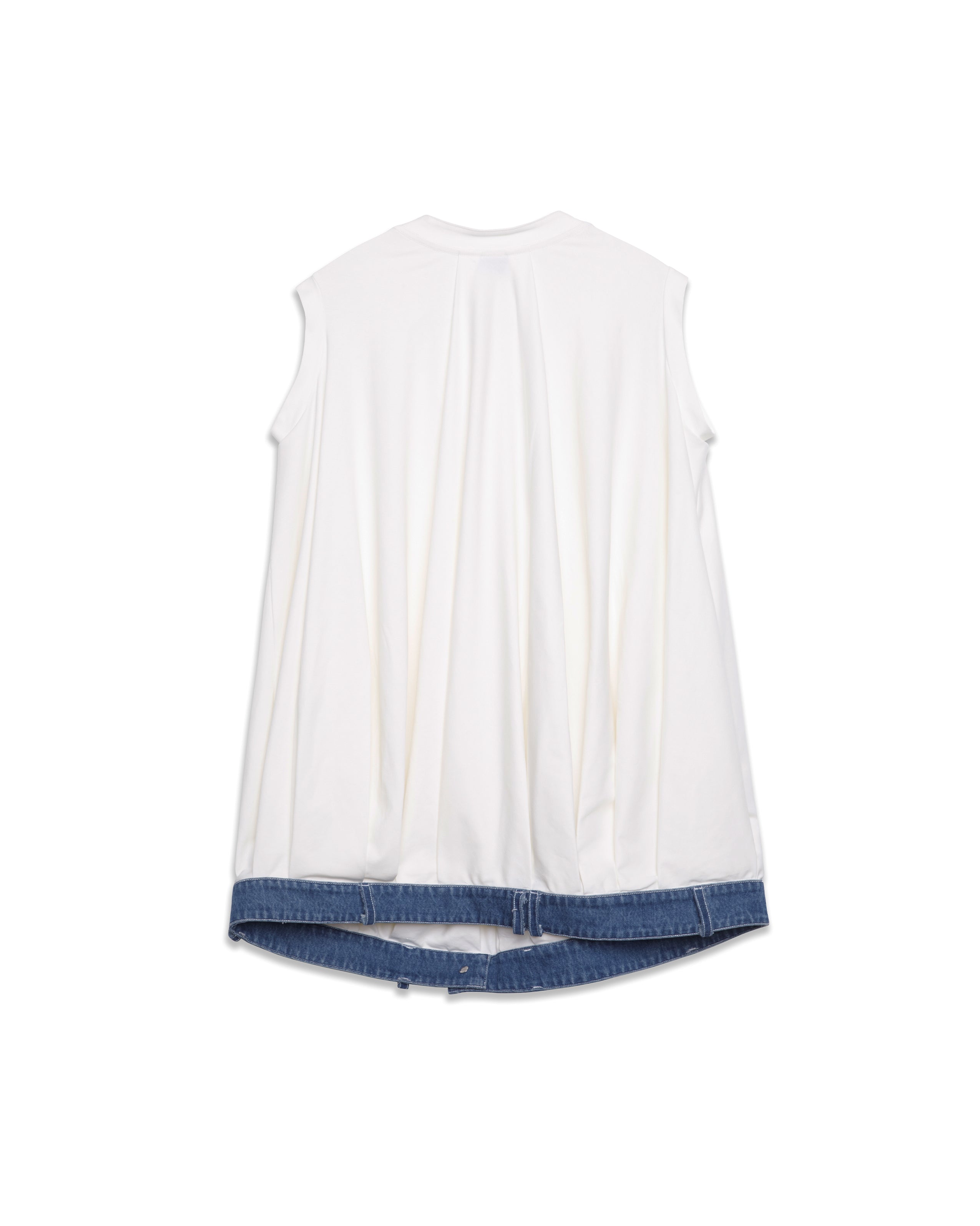 chöke Jersey Dress with Denim waist band