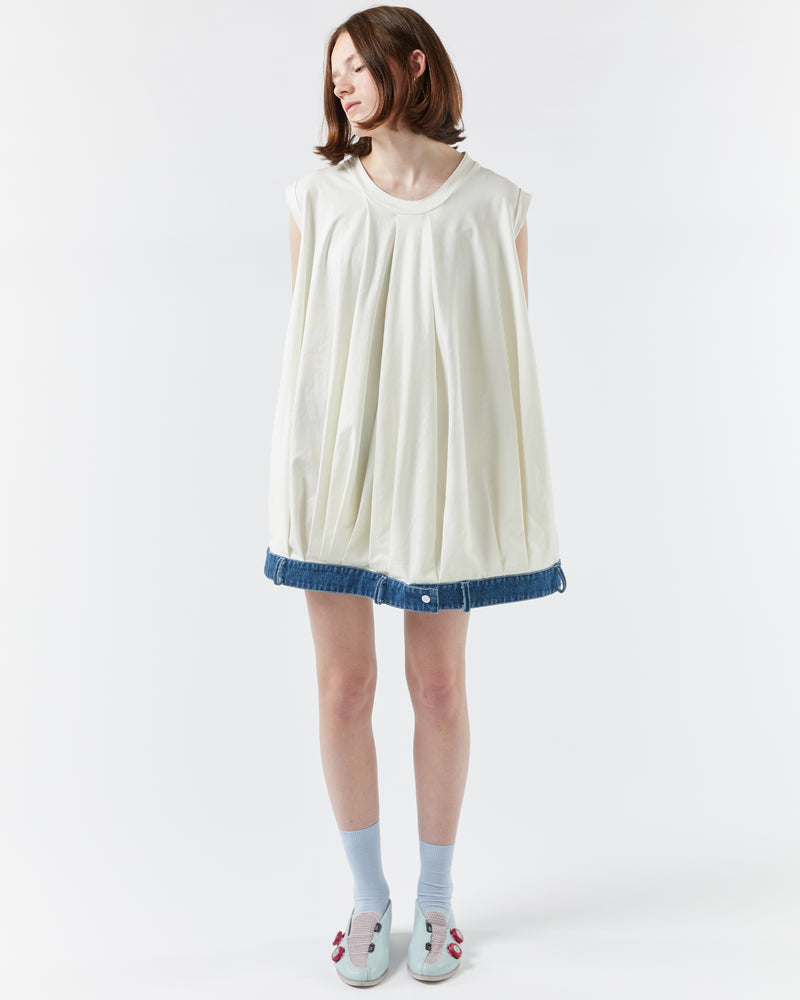 chöke Jersey Dress with Denim waist band alt