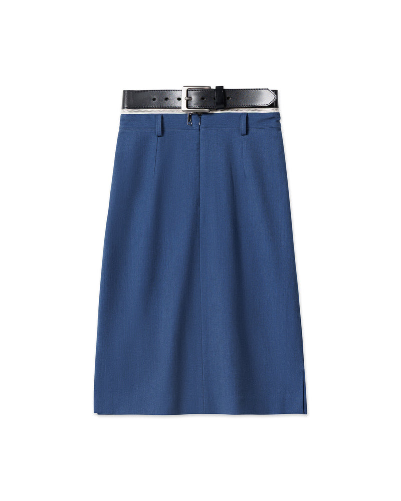 chöke back to front skirt with detachble belt