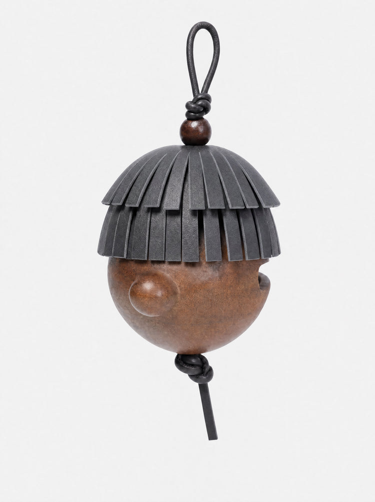 chöke black shamate wooden fish charm
